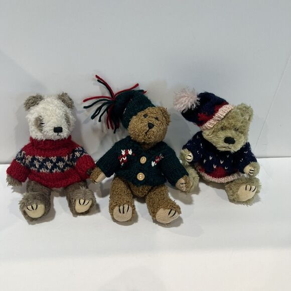 Lot Of 5 Christmas Bears 1998 Hugfun International - Picture 3 of 7
